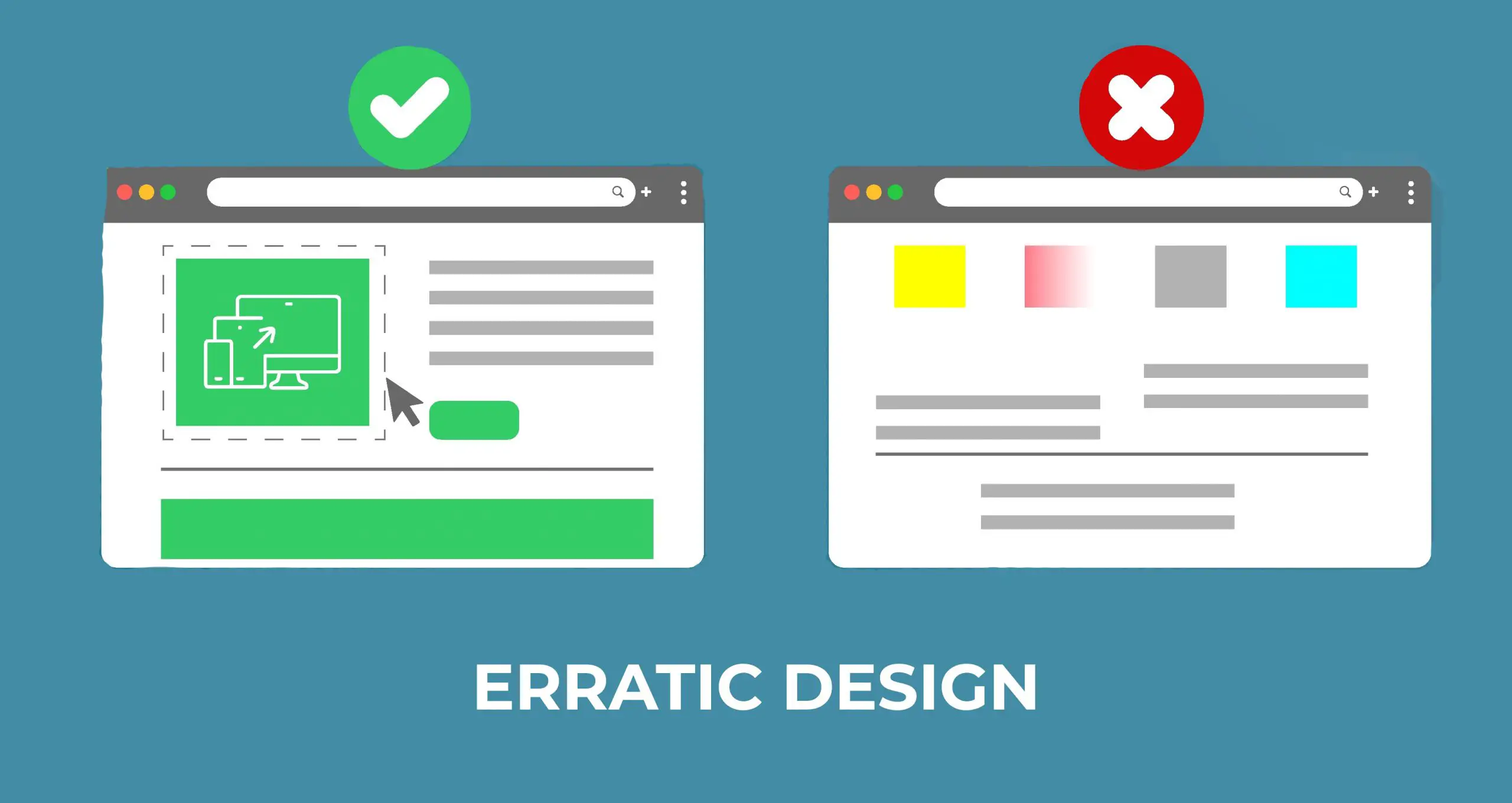 erratic web design